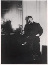 Auguste Renoir (1841-1919) y Stephane Mallarme (1842-98)
